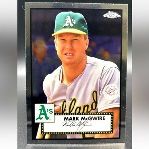 Mark McGwire 2021 Topps Chrome Oakland Athletics Baseball Card